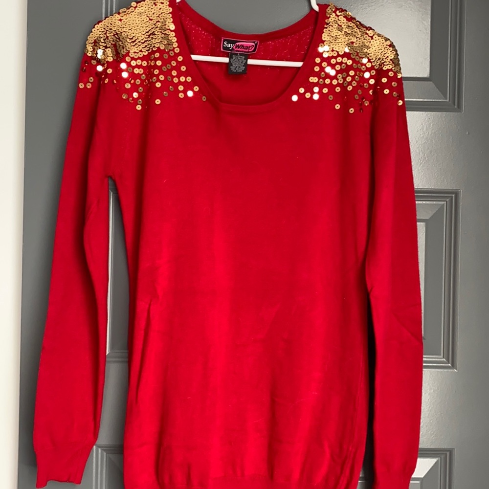 Red & Gold Sweater